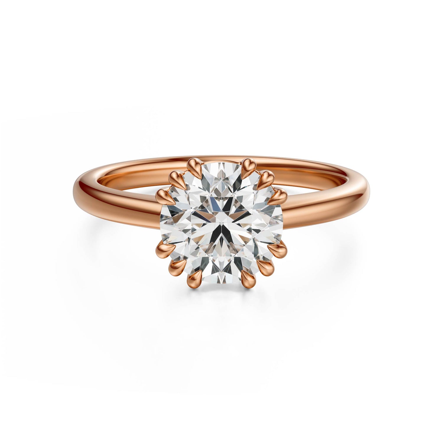 The Thalassa Ring | Round | Setting Only - Lavender Creek Gems 