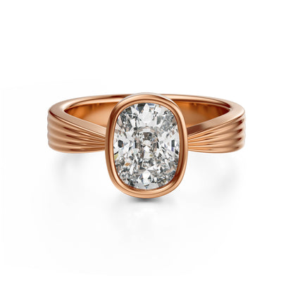 The Veil Ring | Elongated Cushion - Lavender Creek Gems 