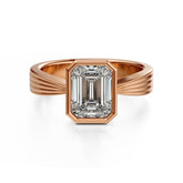 The Veil Ring | Emerald Cut - Lavender Creek Gems 