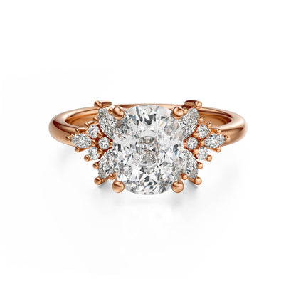 The Veraine Ring | Elongated Cushion | Setting Only