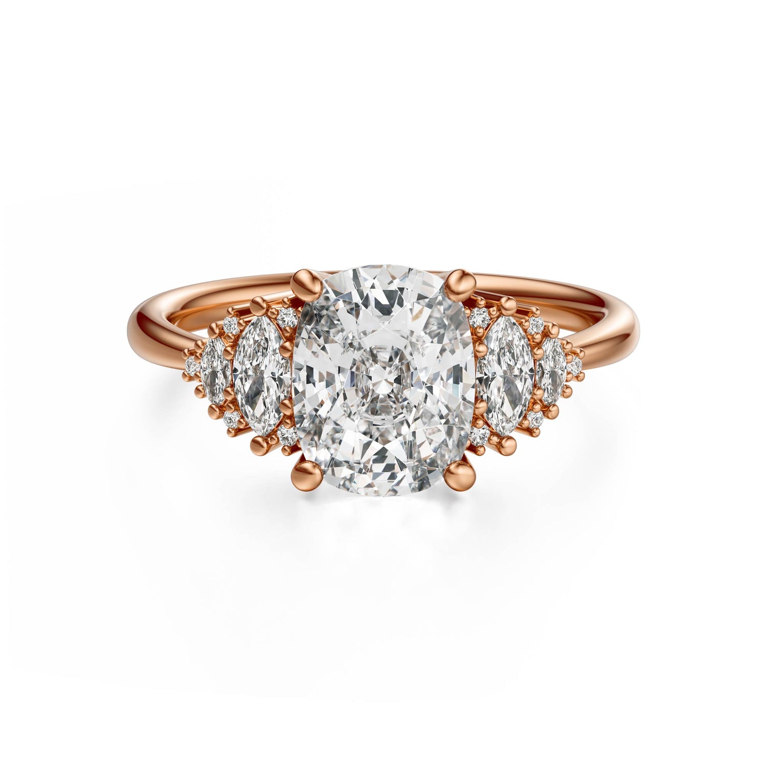 The Vivienne Ring | Elongated Cushion