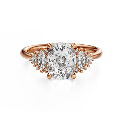 The Vivienne Ring | Elongated Cushion