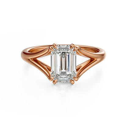 The Weaver Ring | Emerald Cut | Setting Only - Lavender Creek Gems 