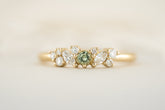 The Verity Ring - Green Sapphire - Lavender Creek Gems 