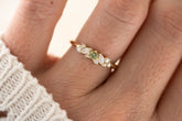The Verity Ring - Green Sapphire - Lavender Creek Gems 