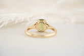 The Serendipity Ring - 1.6 CT Cushion Green Sapphire - Lavender Creek Gems 