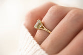 The Serendipity Ring - 1.6 CT Cushion Green Sapphire - Lavender Creek Gems 