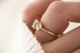 The Fleur Ring - 1.3 CT Oval Mint Green Montana Sapphire - Lavender Creek Gems 