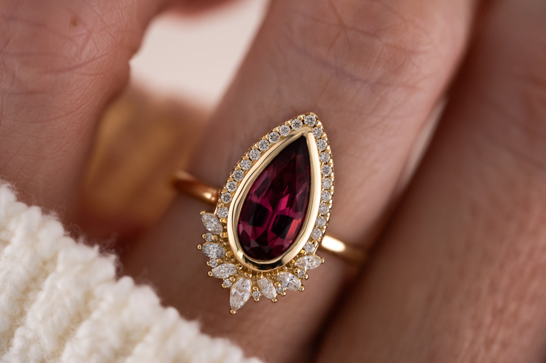 The Penelope Ring | 2.19 CT Pear Red Spinel