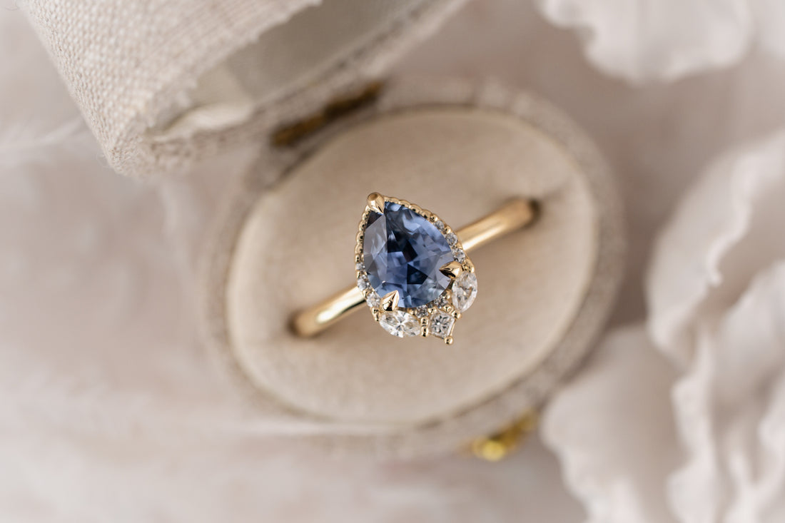 The Charlotte Ring | 1.54 Blue Sapphire - Lavender Creek Gems