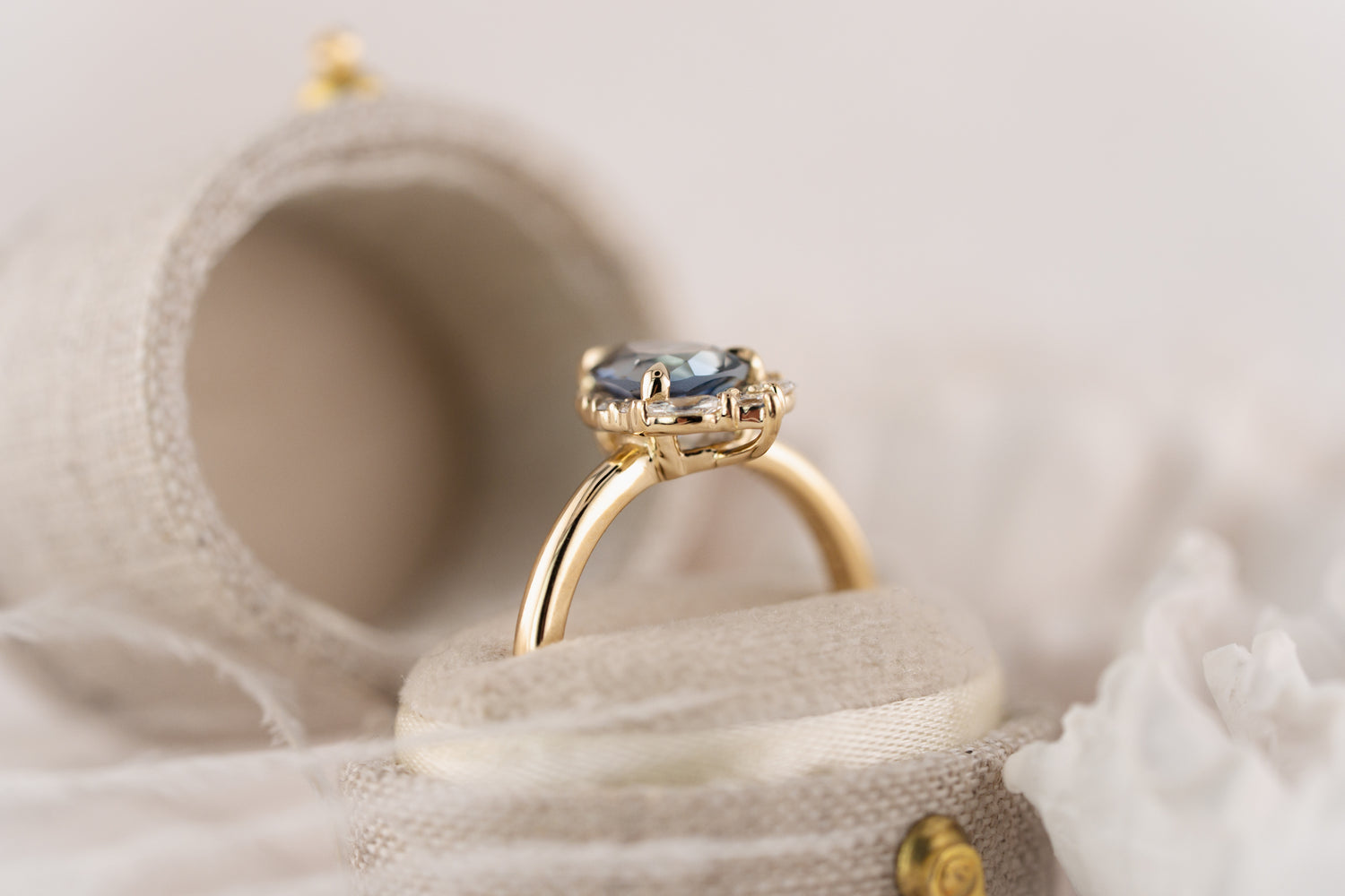 The Charlotte Ring | 1.54 Blue Sapphire