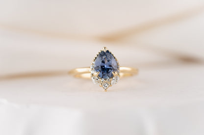 The Charlotte Ring | 1.54 Blue Sapphire