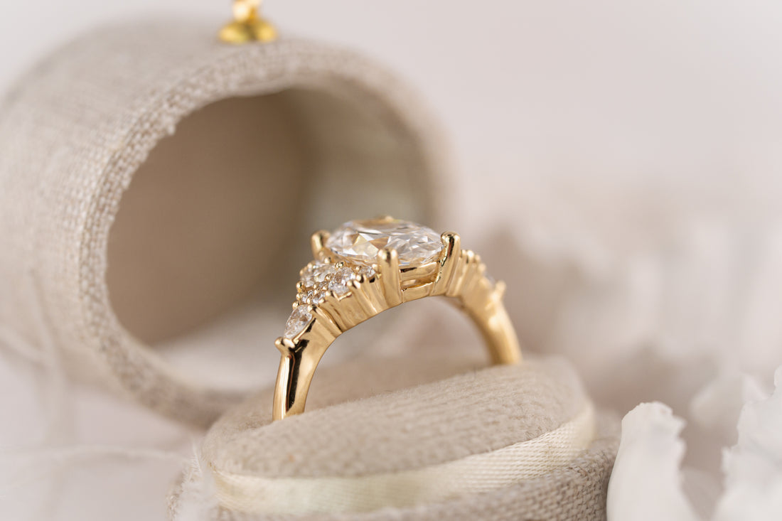 The Aetheria Ring | 1.95 CT Oval Diamond - Lavender Creek Gems
