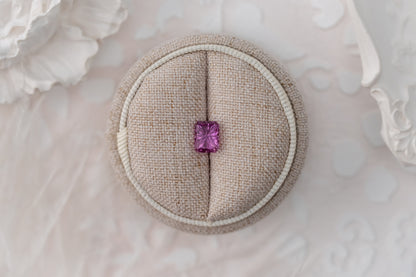 1.67 CT Rectangular Starbrite™ Cut Pink Sapphire