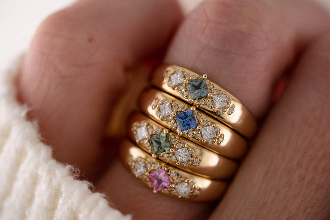 The Astral Ring | Princess Cut - Lavender Creek Gems