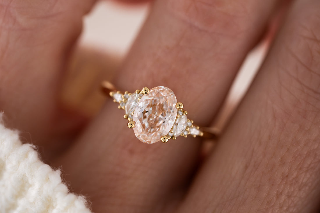 The Maeve Ring | 1.82 CT Oval Pink Diamond