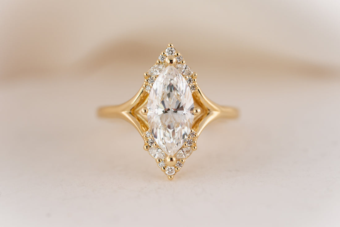 The Everlight Ring | 2 CT Marquise Diamond - Lavender Creek Gems 