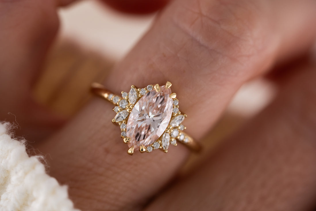 The Reverie Ring | 1.55 CT Marquise Pink Diamond