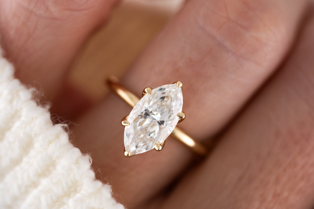 The Secret Garden Ring | 2.5 CT Marquise Diamond - Lavender Creek Gems