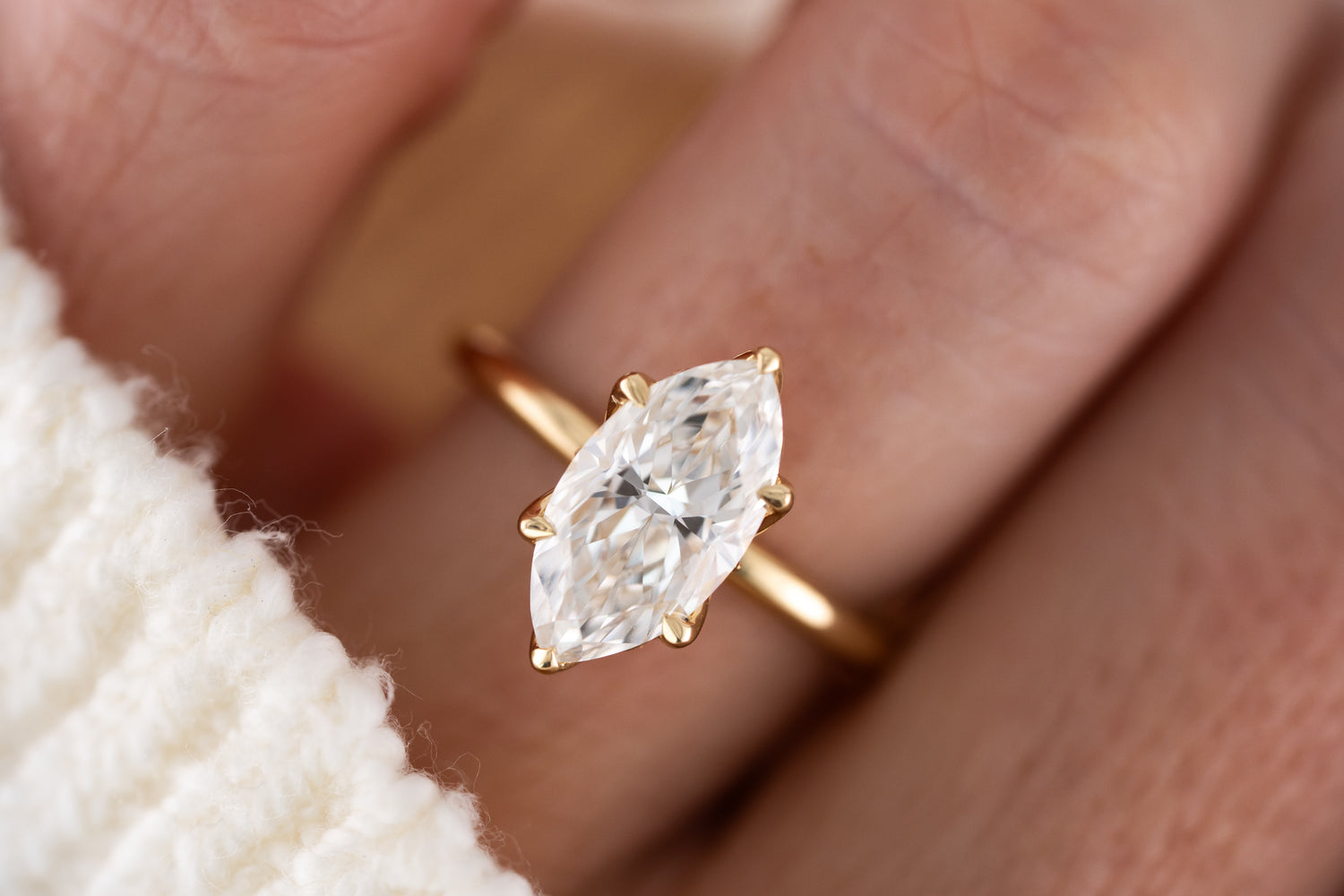 The Secret Garden Ring | 2.5 CT Marquise Diamond - Lavender Creek Gems 