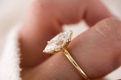 The Secret Garden Ring | 2.5 CT Marquise Diamond - Lavender Creek Gems 