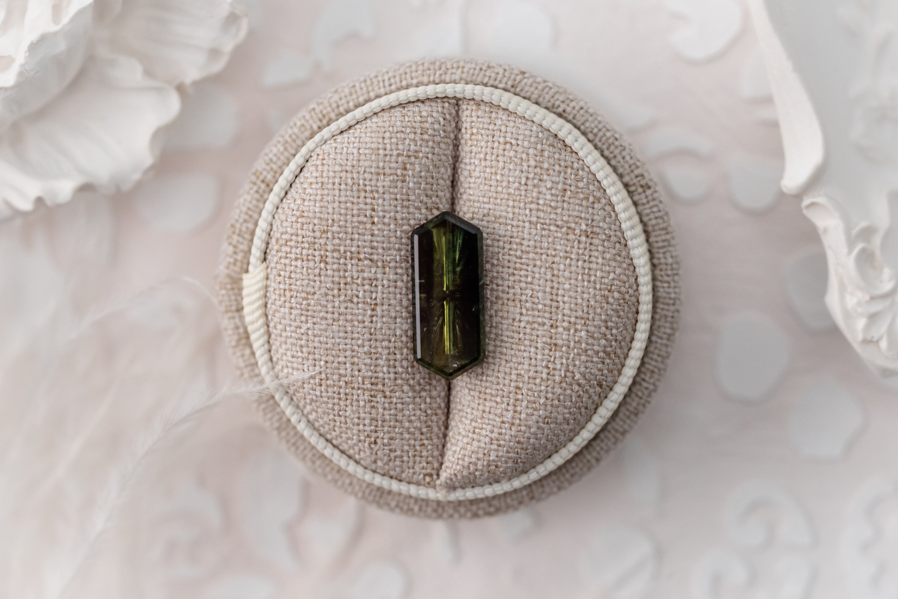 5.52 CT Hexagon Starbrite™ Cut Green Australian Sapphire