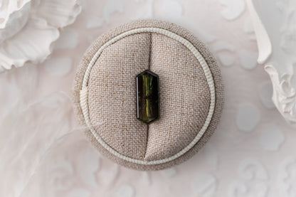 5.52 CT Hexagon Starbrite™ Cut Green Australian Sapphire