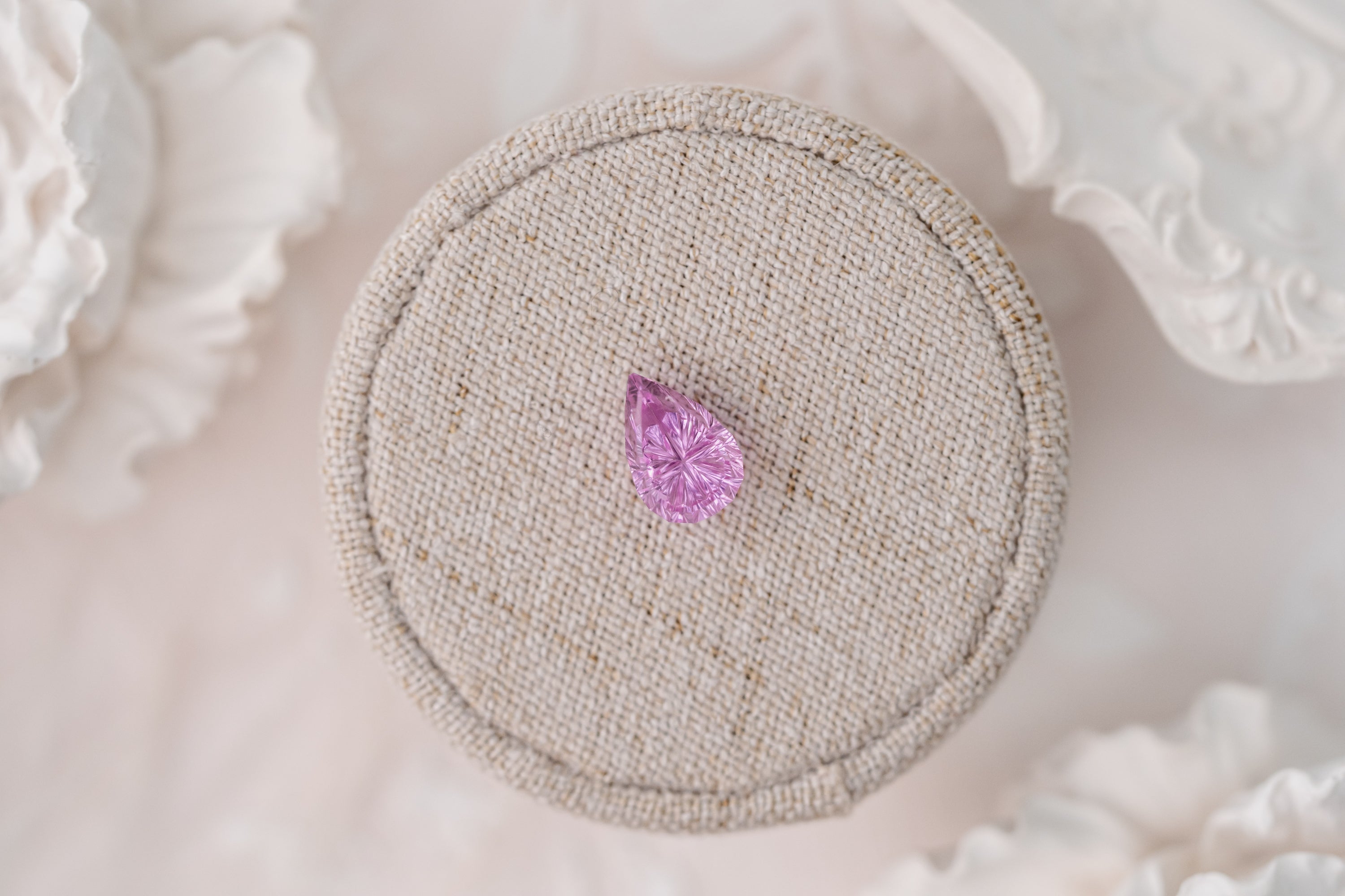 3.01 CT Pear Starbrite™ Cut Pink Sapphire
