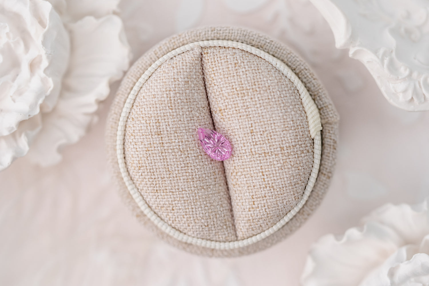 0.97 CT Pear Starbrite™ Cut Pink Sapphire