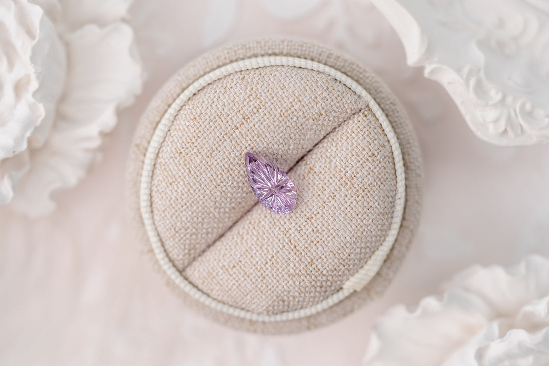 1.76 CT Pear Starbrite™ Cut Purple Sapphire