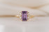 The Reverie Ring | 2.2 CT Rectangular Starbrite™ Purple Sapphire - Lavender Creek Gems 