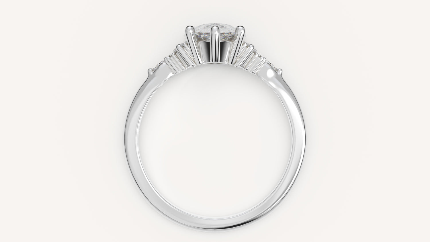 The Low Maeve Ring | Pear | Setting Only