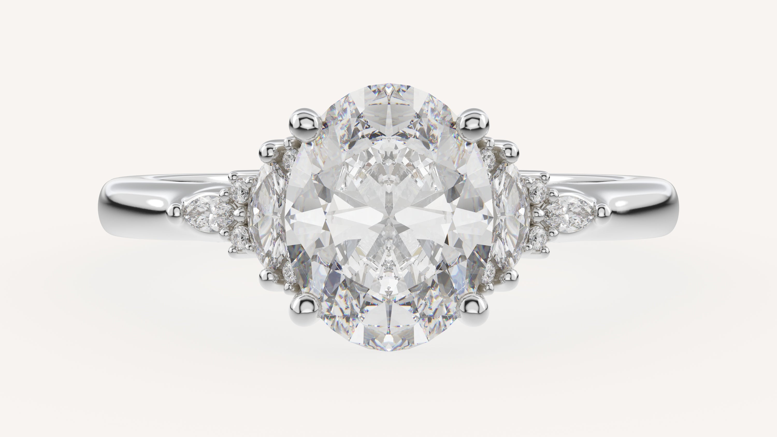 The Low Maeve Ring | Oval | Setting Only - Lavender Creek Gems 