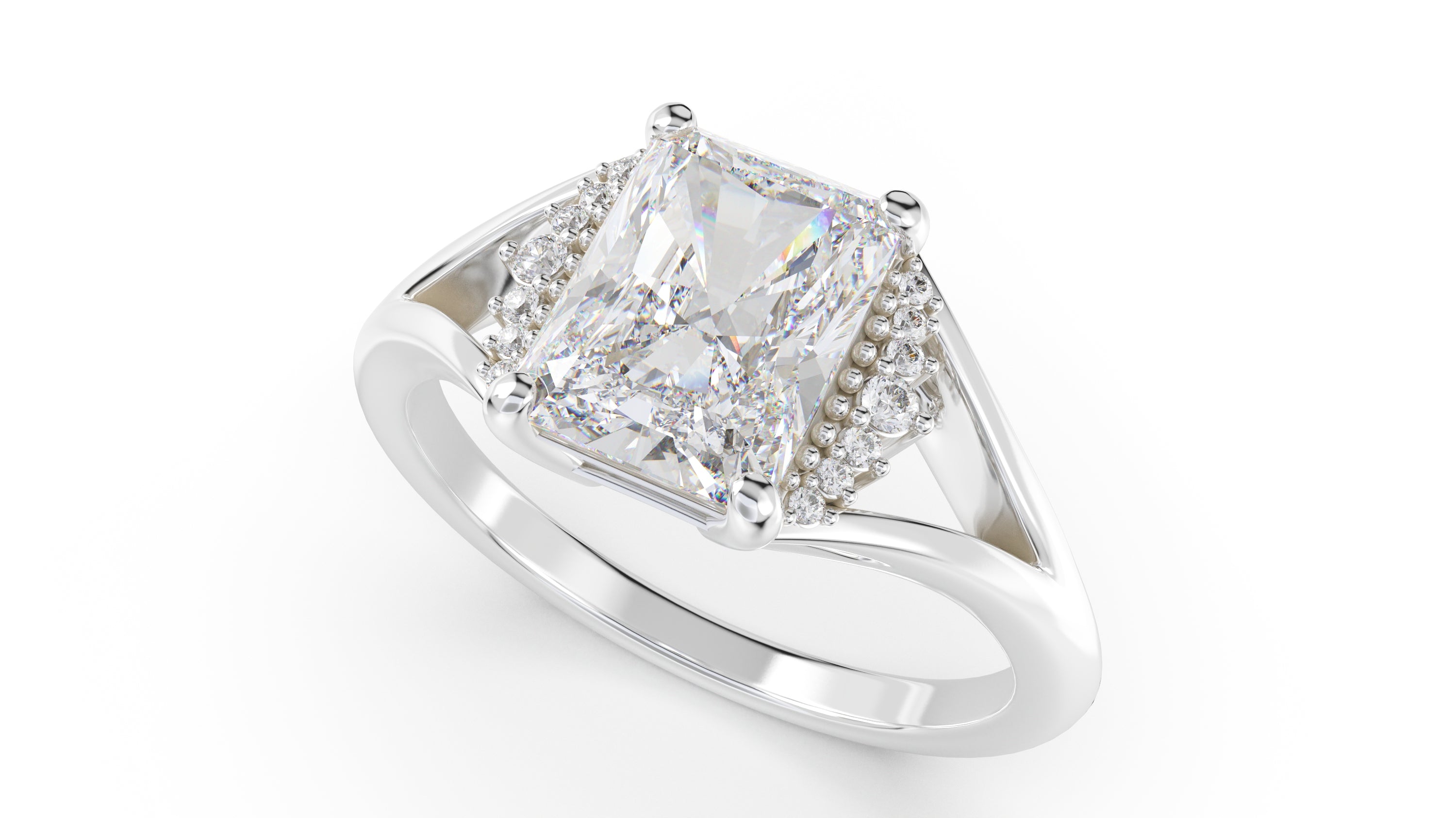 The Serendipity Ring | Radiant | Setting Only