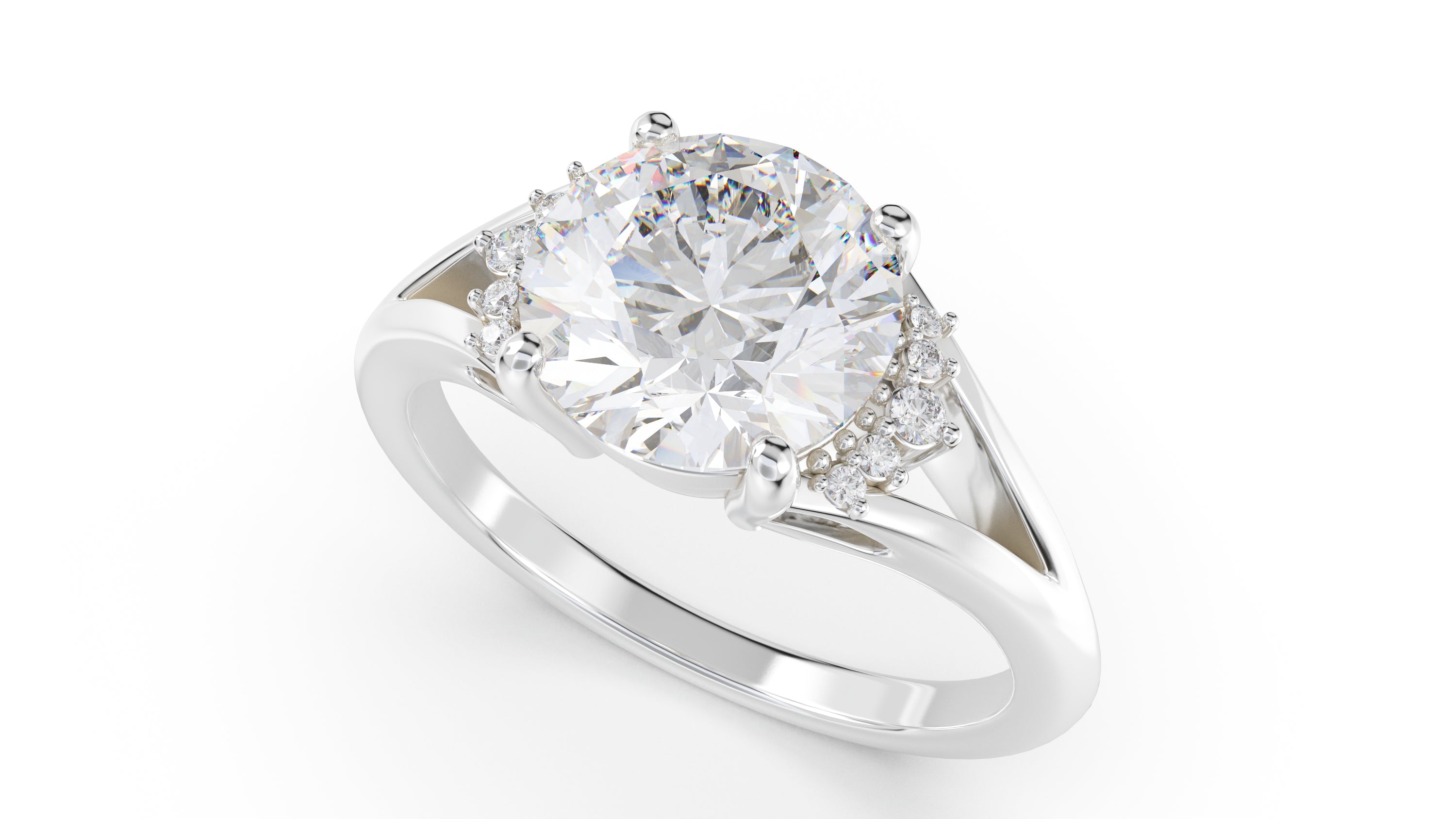 The Serendipity Ring | Round | Setting Only