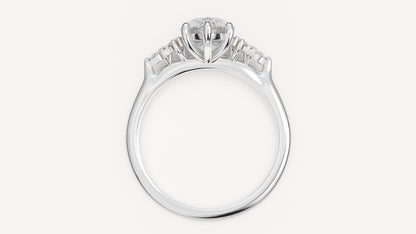 The Maeve Ring | Pear | Setting Only