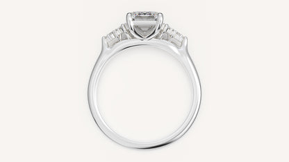 The Maeve Ring | Emerald Cut | Setting Only