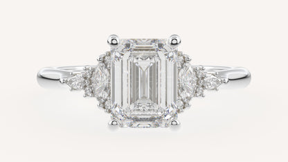 The Maeve Ring | Emerald Cut | Setting Only