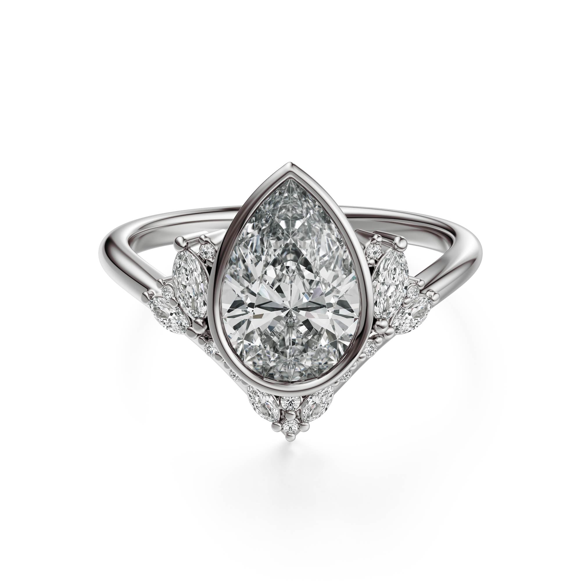 The Bezel Aurora Ring | Setting Only