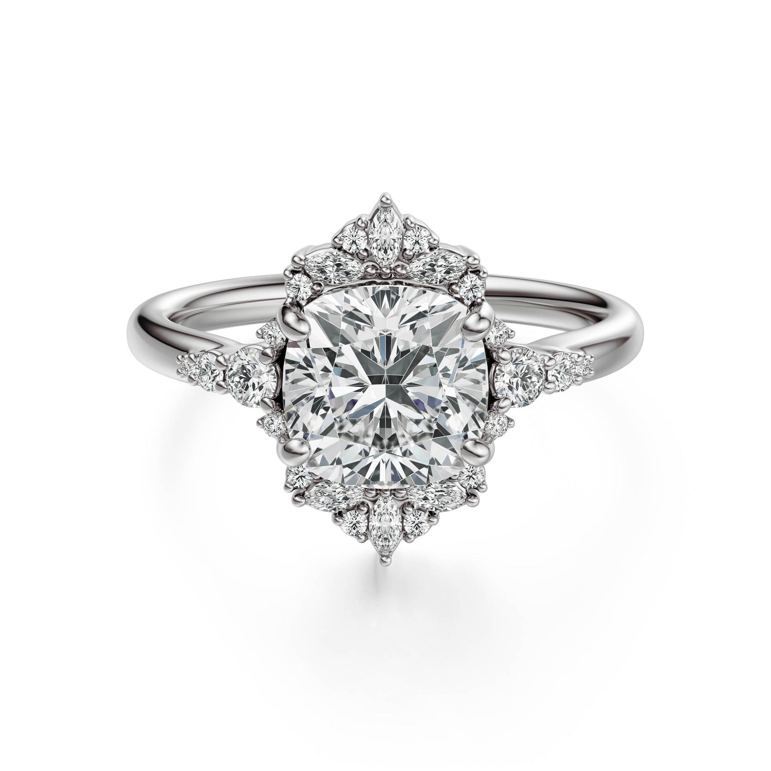 The Comtesse Ring | Cushion | Setting Only
