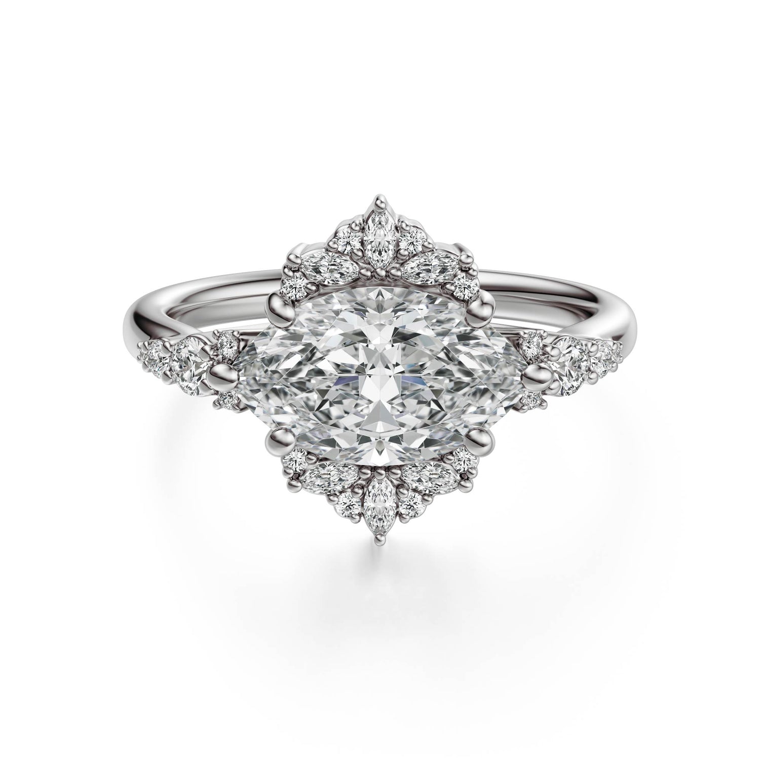 The Comtesse Ring | Marquise | Setting Only