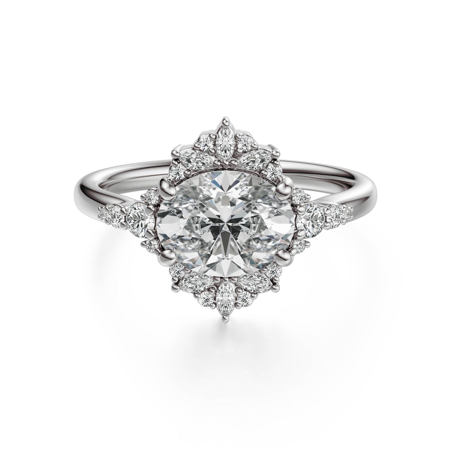 The Comtesse Ring | Oval | Setting Only