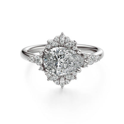 The Comtesse Ring | Pear | Setting Only
