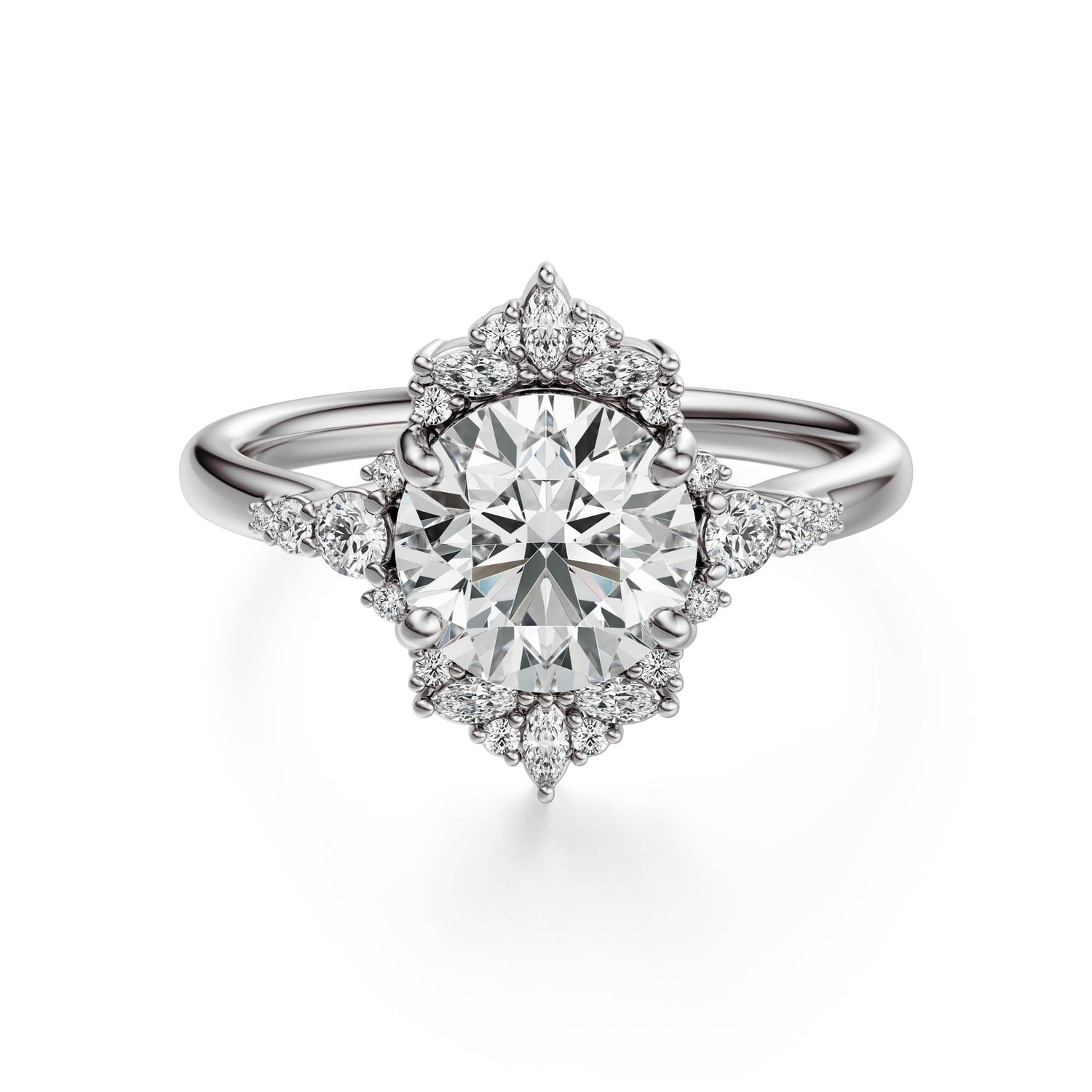 The Comtesse Ring | Round | Setting Only