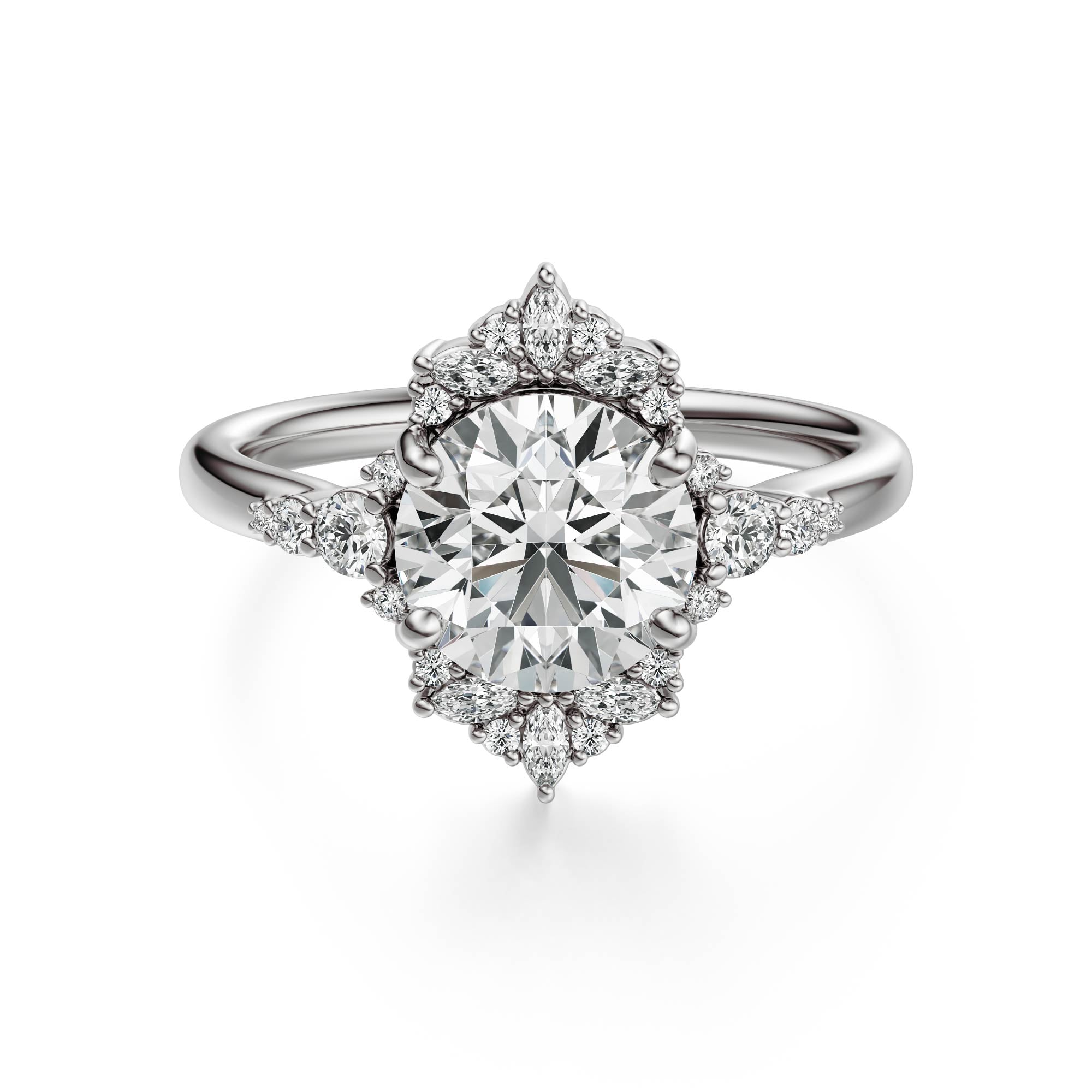 The Comtesse Ring | Round | Setting Only