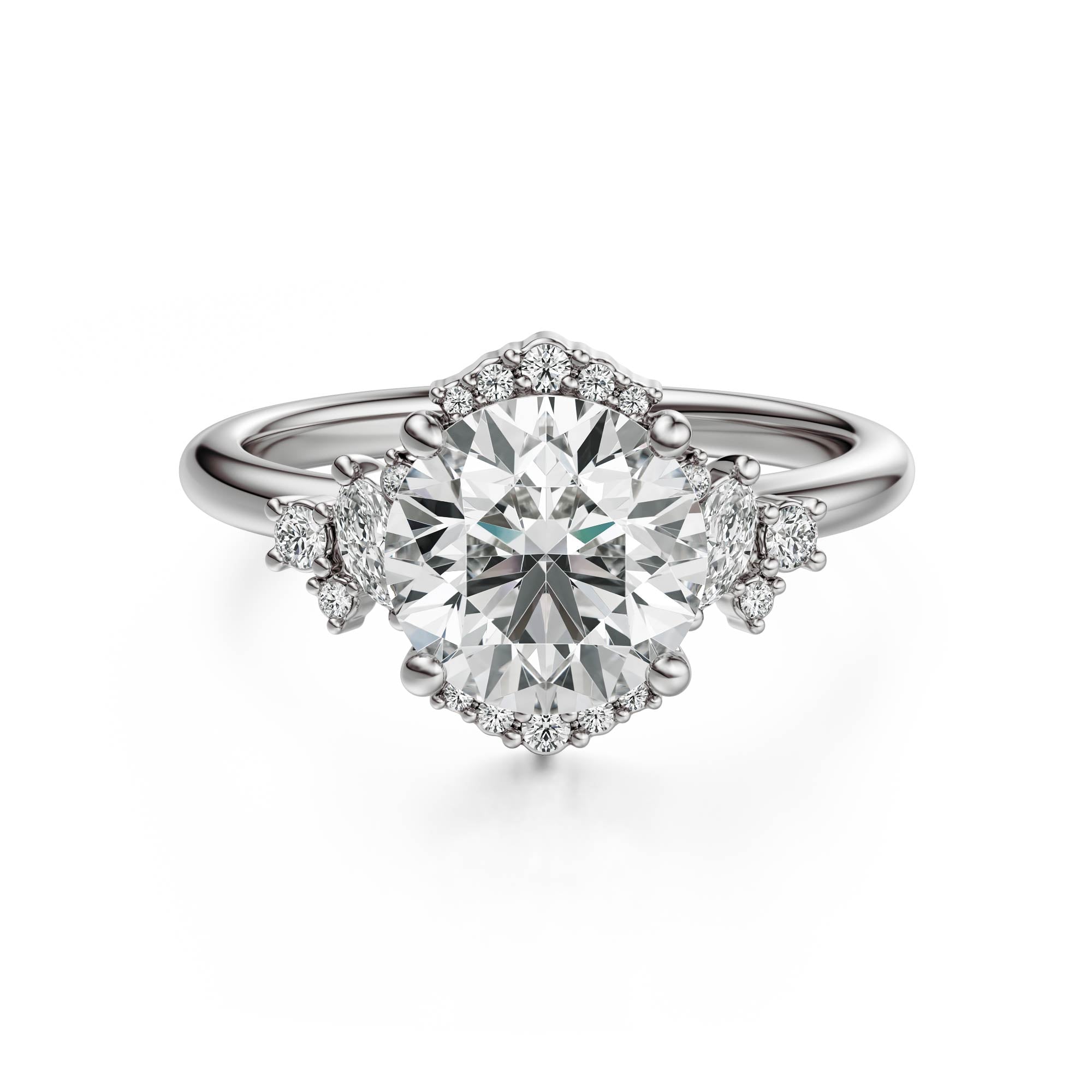 The Naevia Ring | Round
