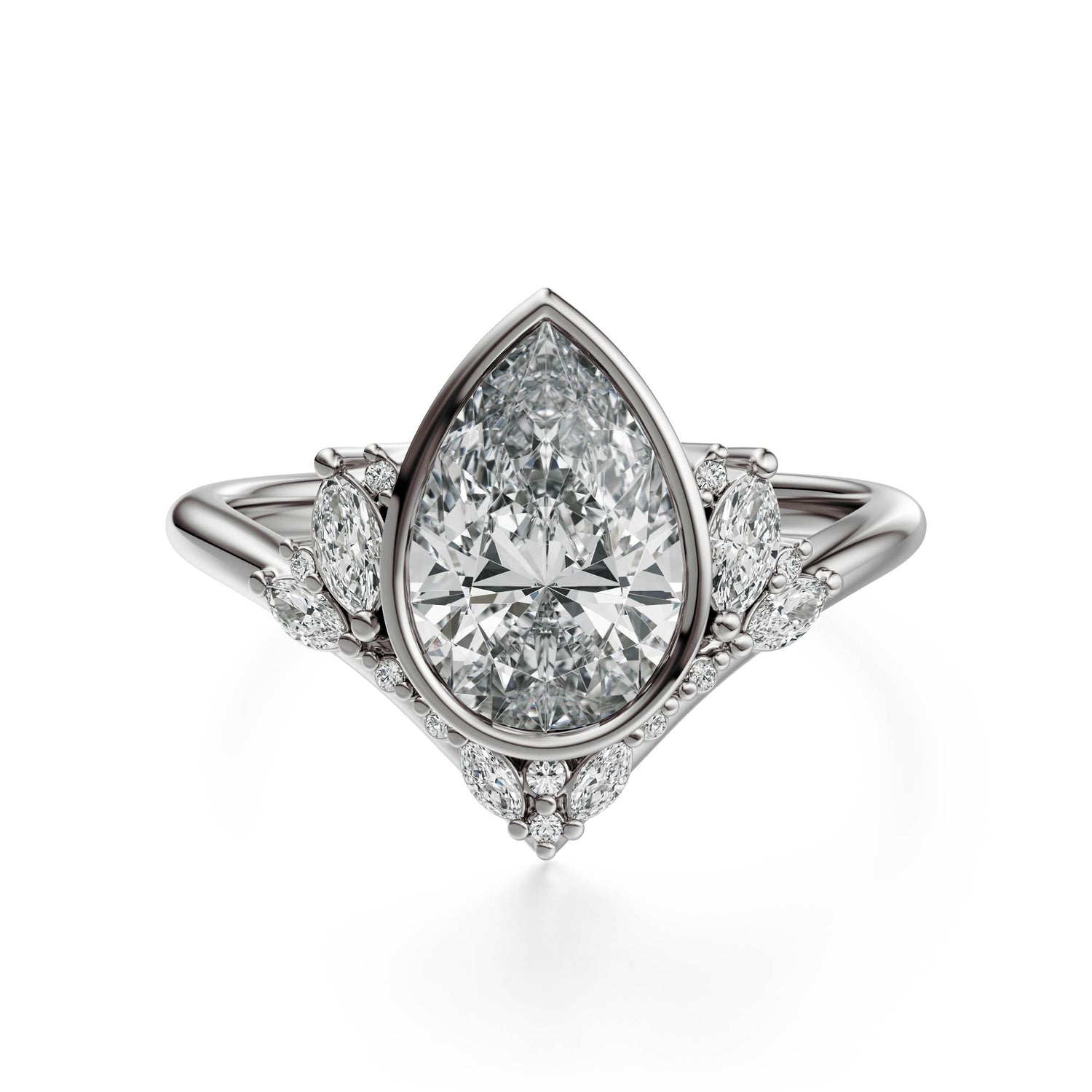 The Bezel Aurora Ring | Setting Only