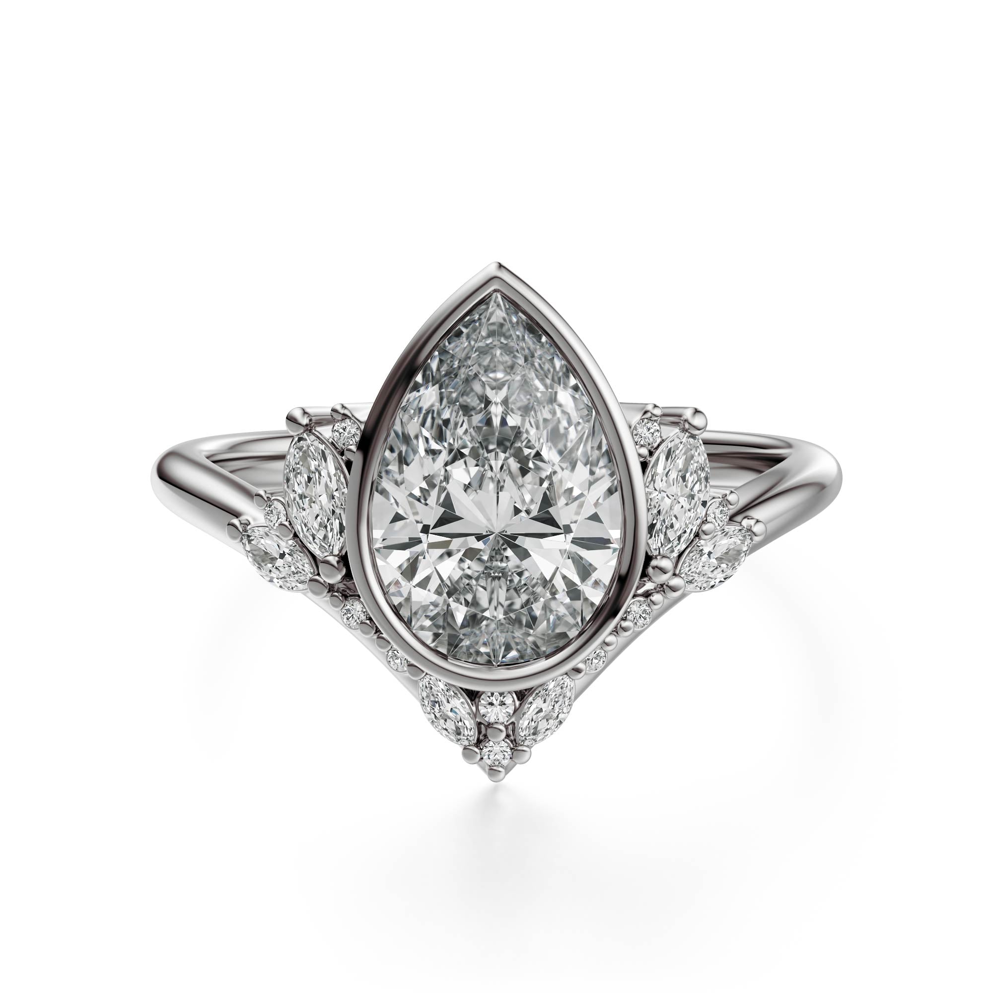 The Bezel Aurora Ring | Setting Only
