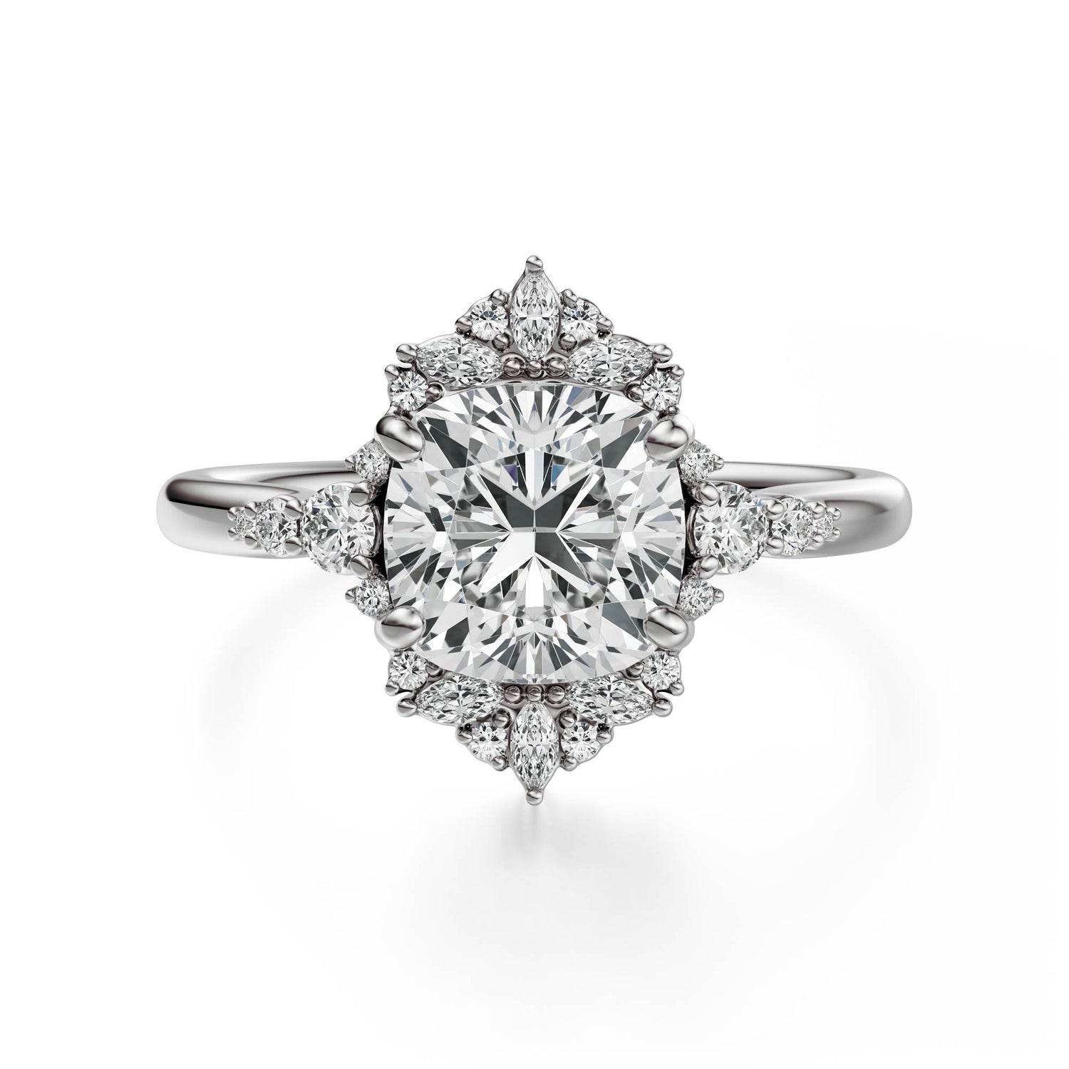 The Comtesse Ring | Cushion | Setting Only