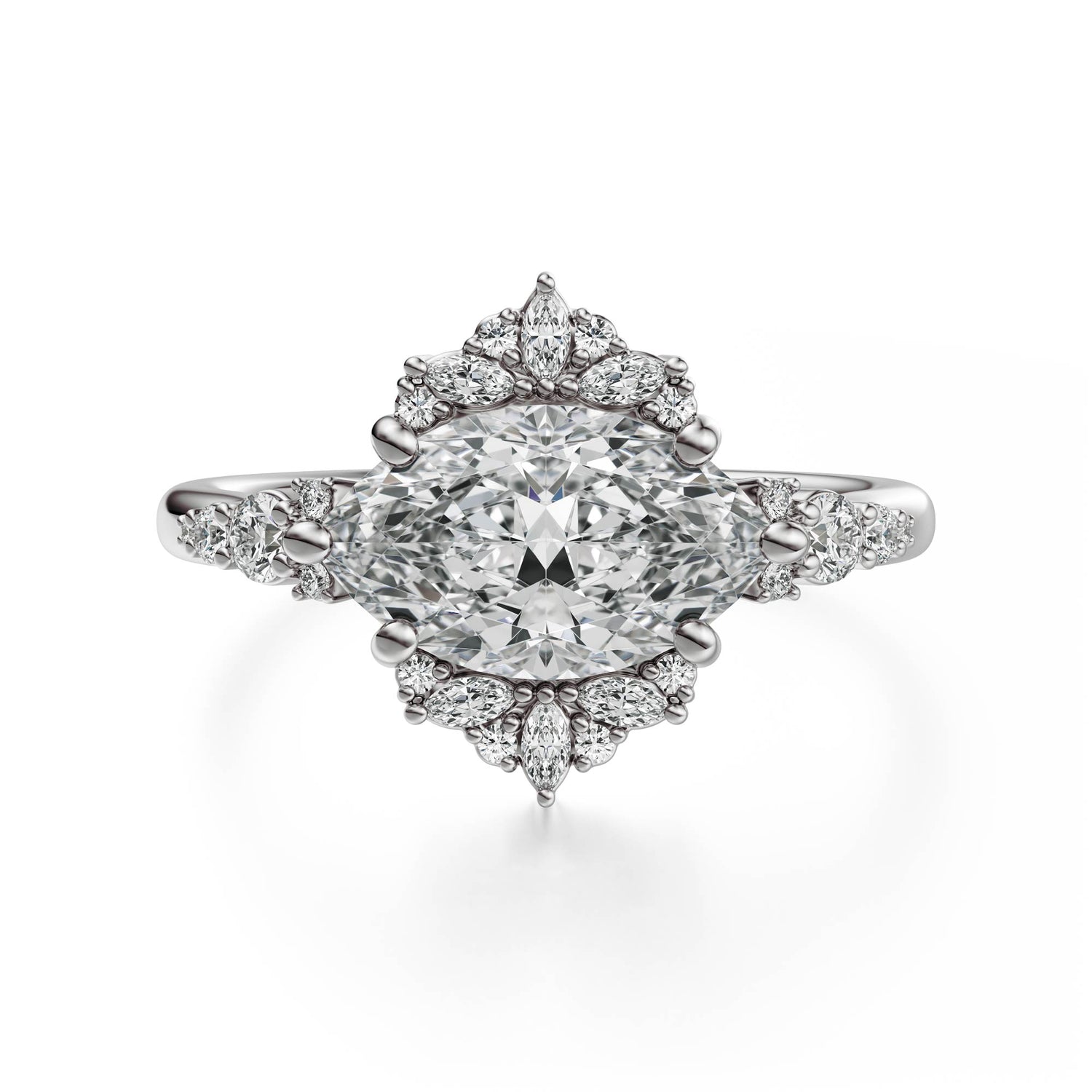 The Comtesse Ring | Marquise | Setting Only